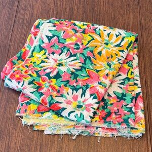 Floral Patterned Anthropologie Throw Blanket